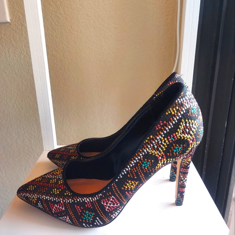 Mix No. 6 high heels, sparkly, size 6